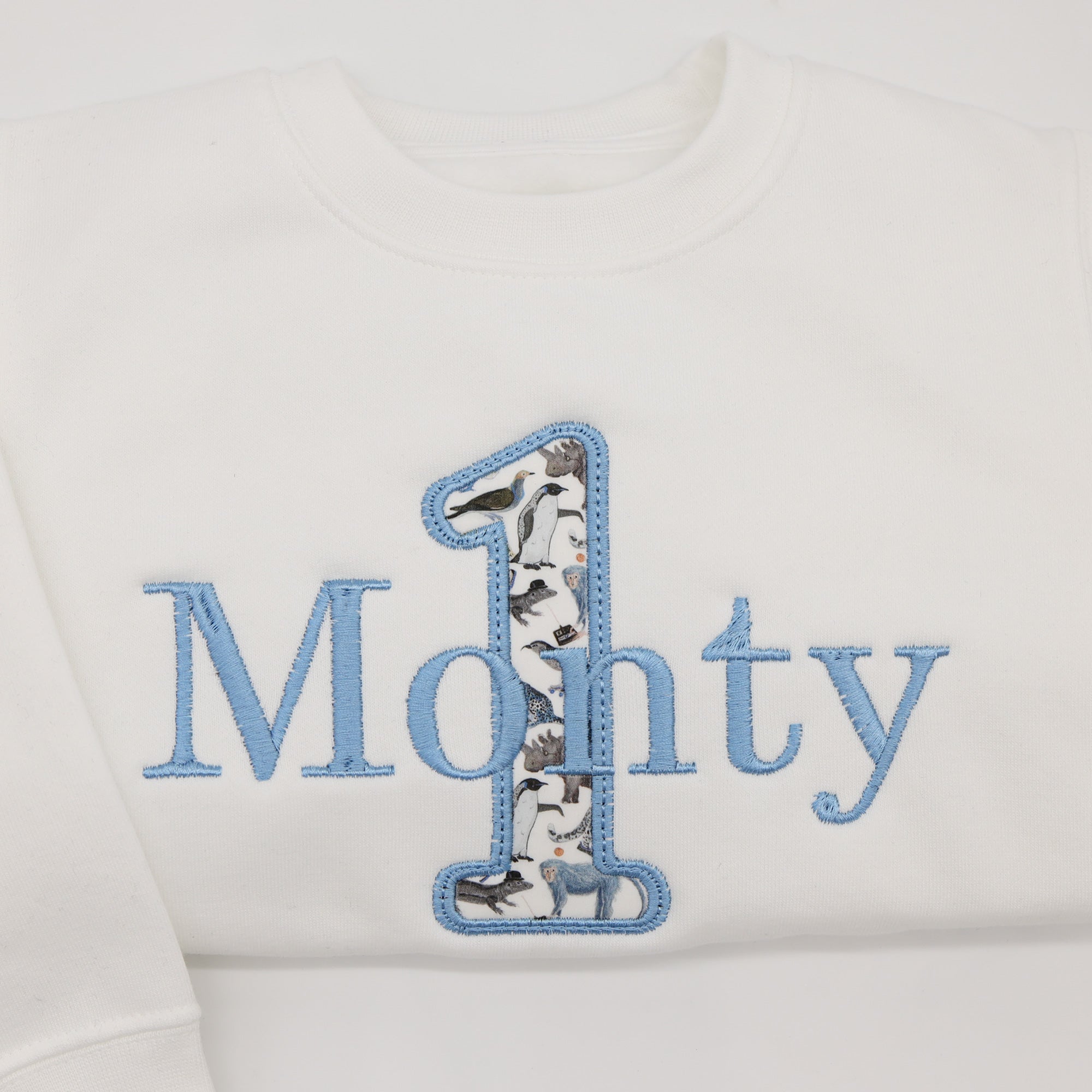 Personalised Liberty Fabric 1st Birthday Jumper