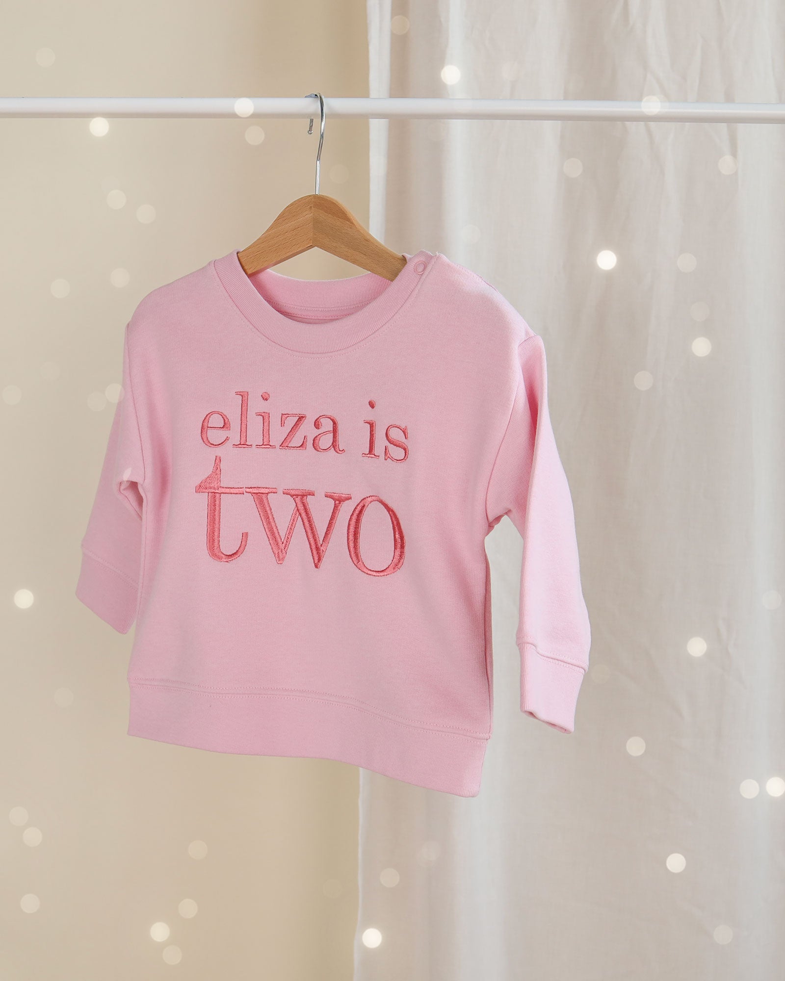 Personalised Embroidered Birthday Sweatshirt - Any Age