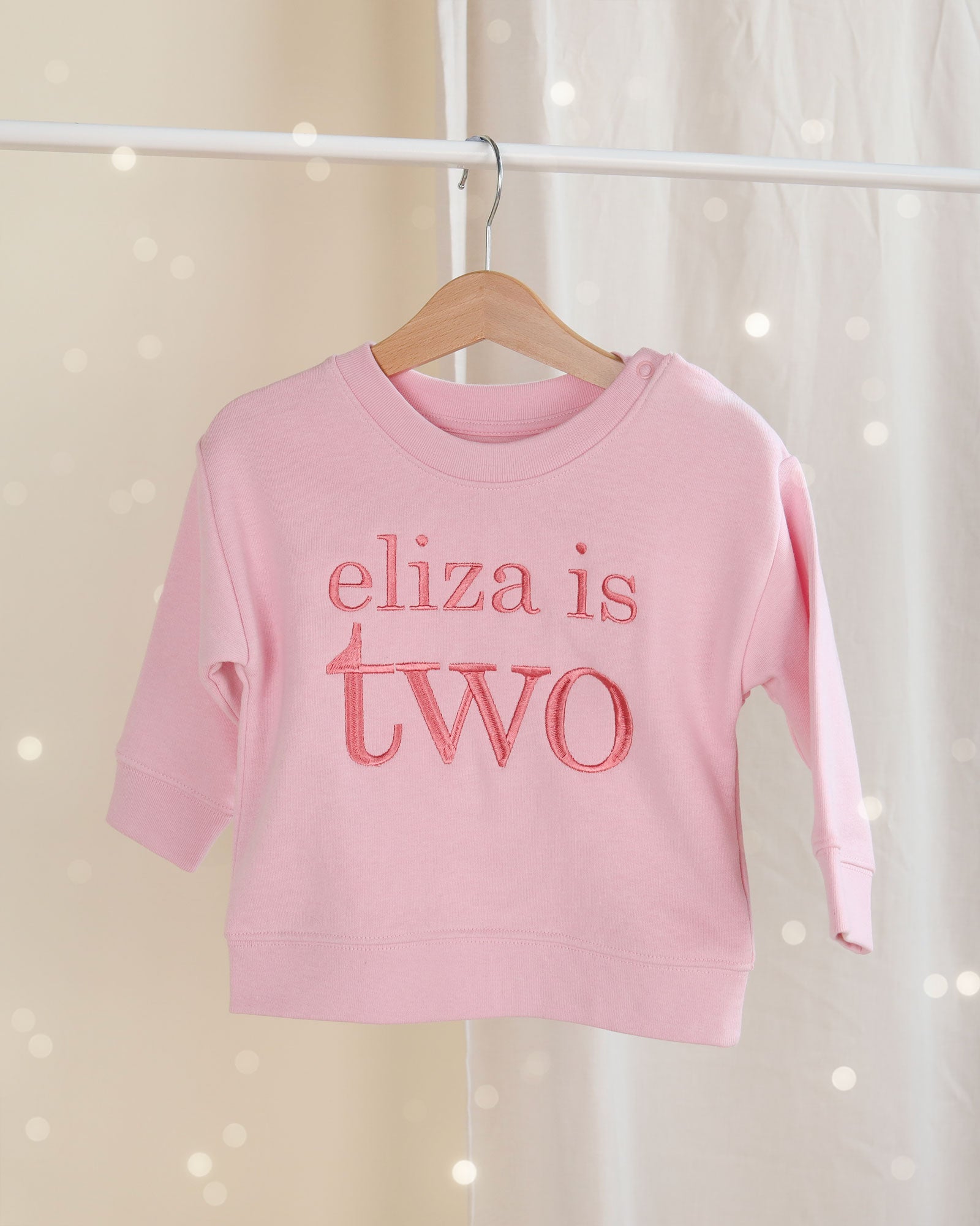 Personalised Embroidered Birthday Sweatshirt - Any Age