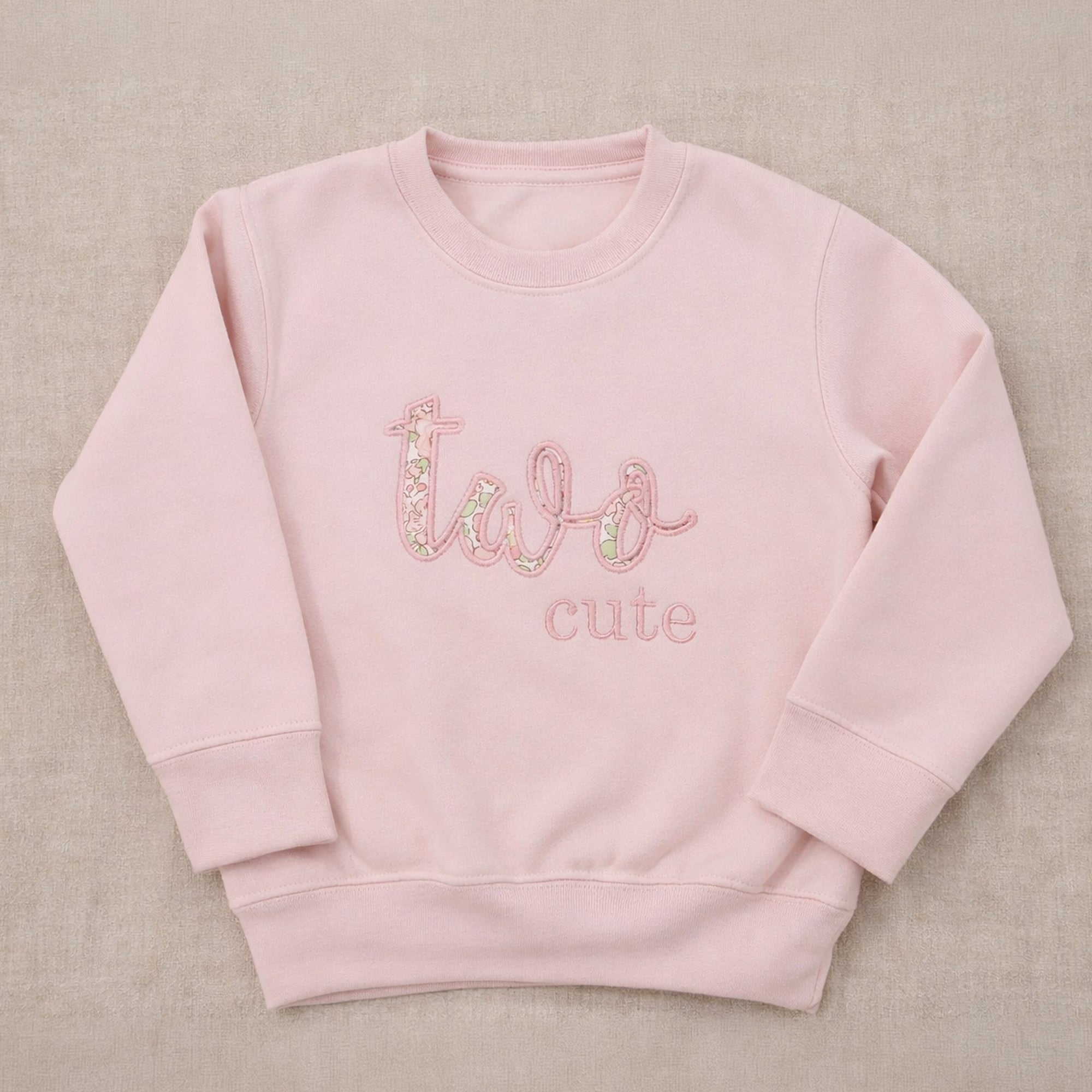 Personalised 2nd Birthday Jumper – Liberty London “Two Cute” Sweatshirt