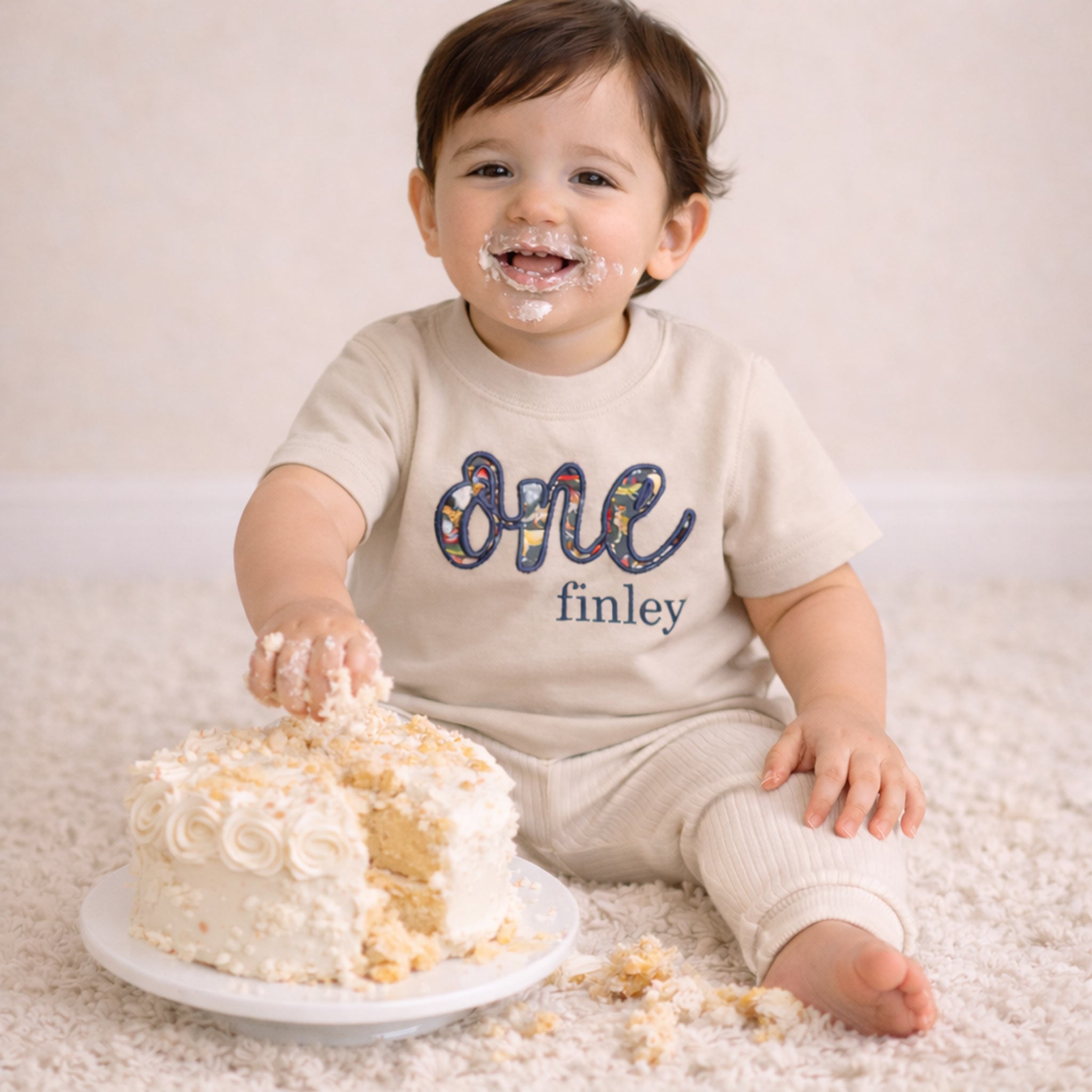 Personalised Liberty ONE Birthday T-Shirt with Name