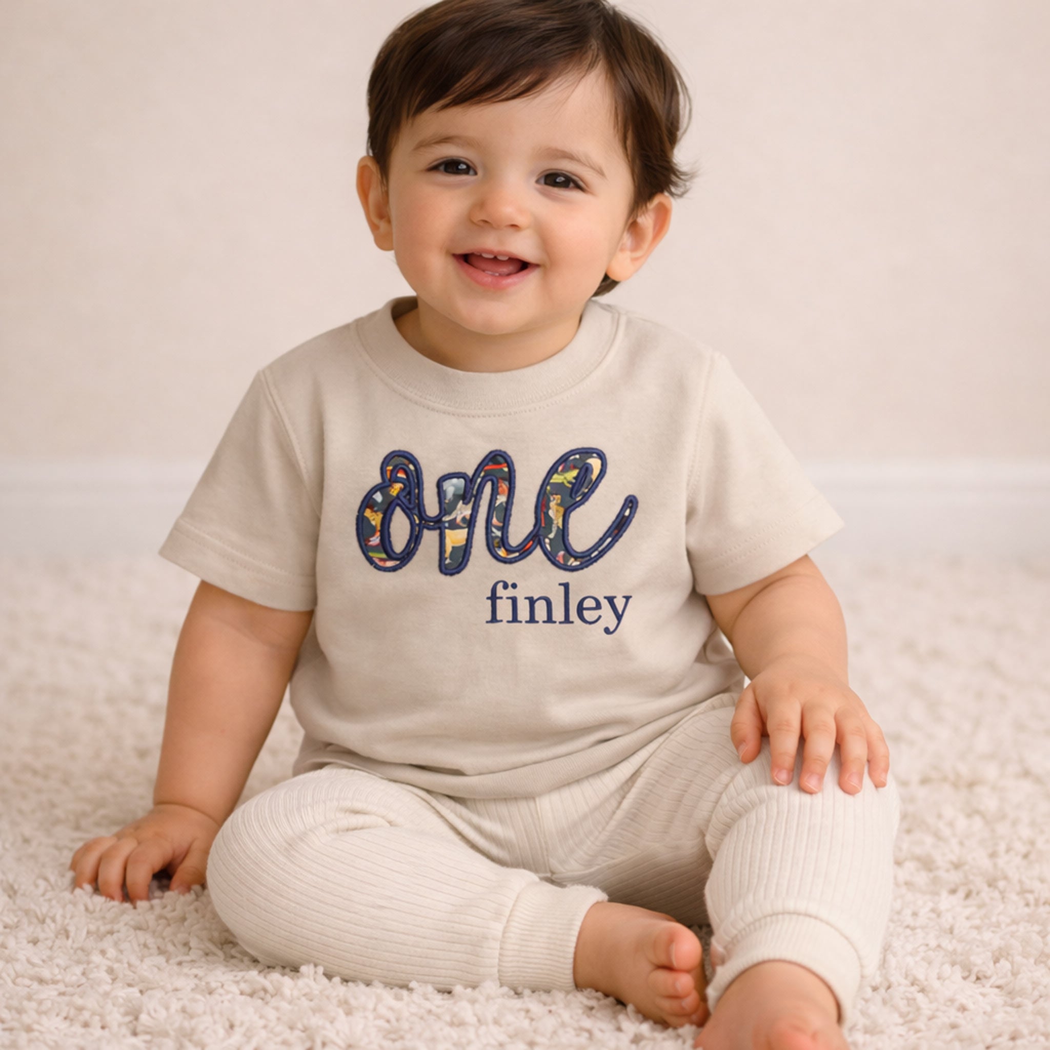 Personalised Liberty ONE Birthday T-Shirt with Name