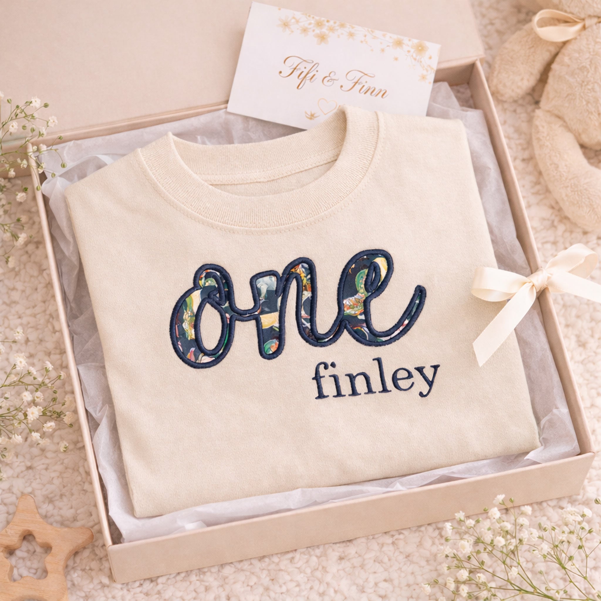 Personalised Liberty ONE First Birthday T-Shirt – Name