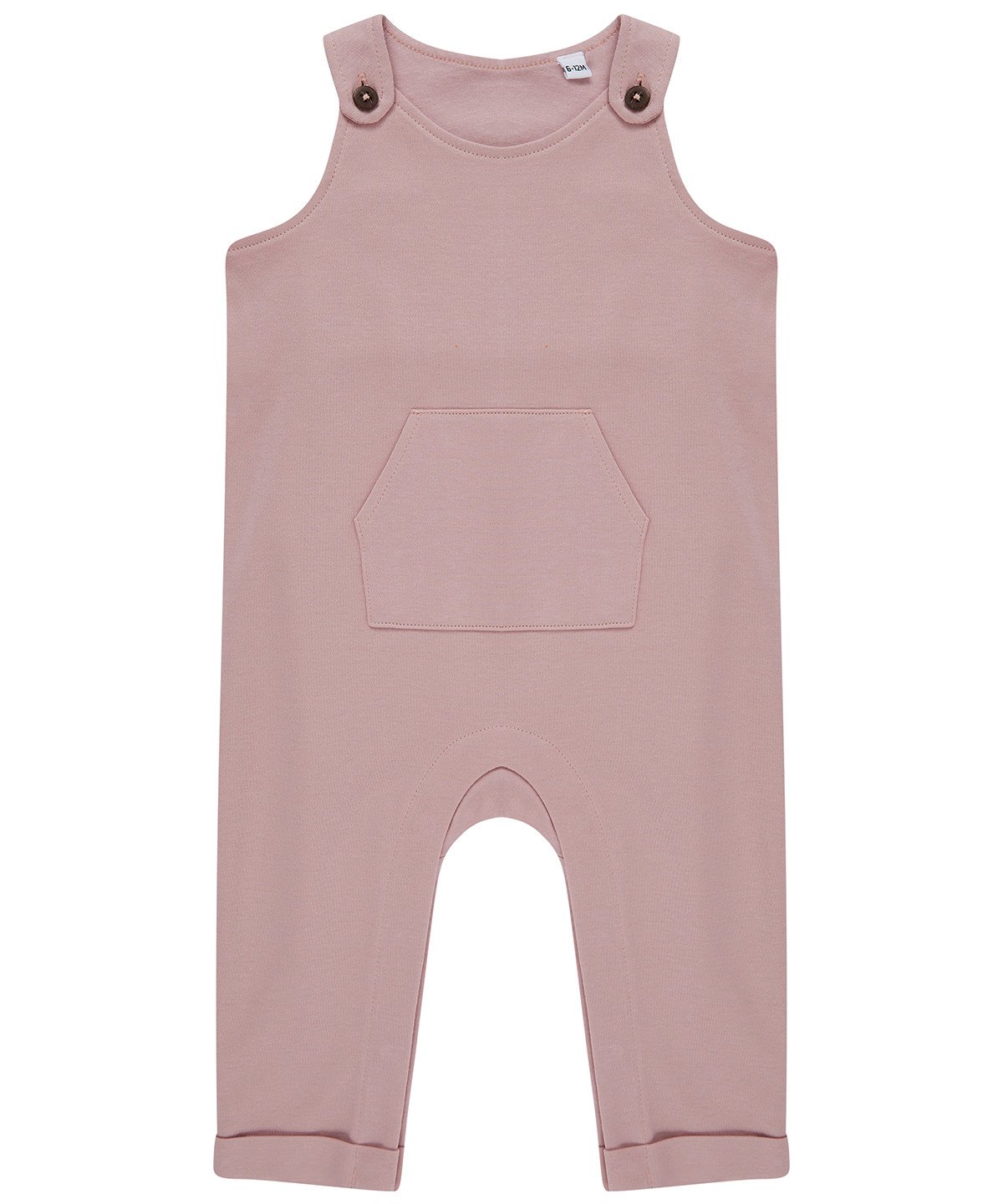 First Birthday Organic Cotton Dungarees - Pink