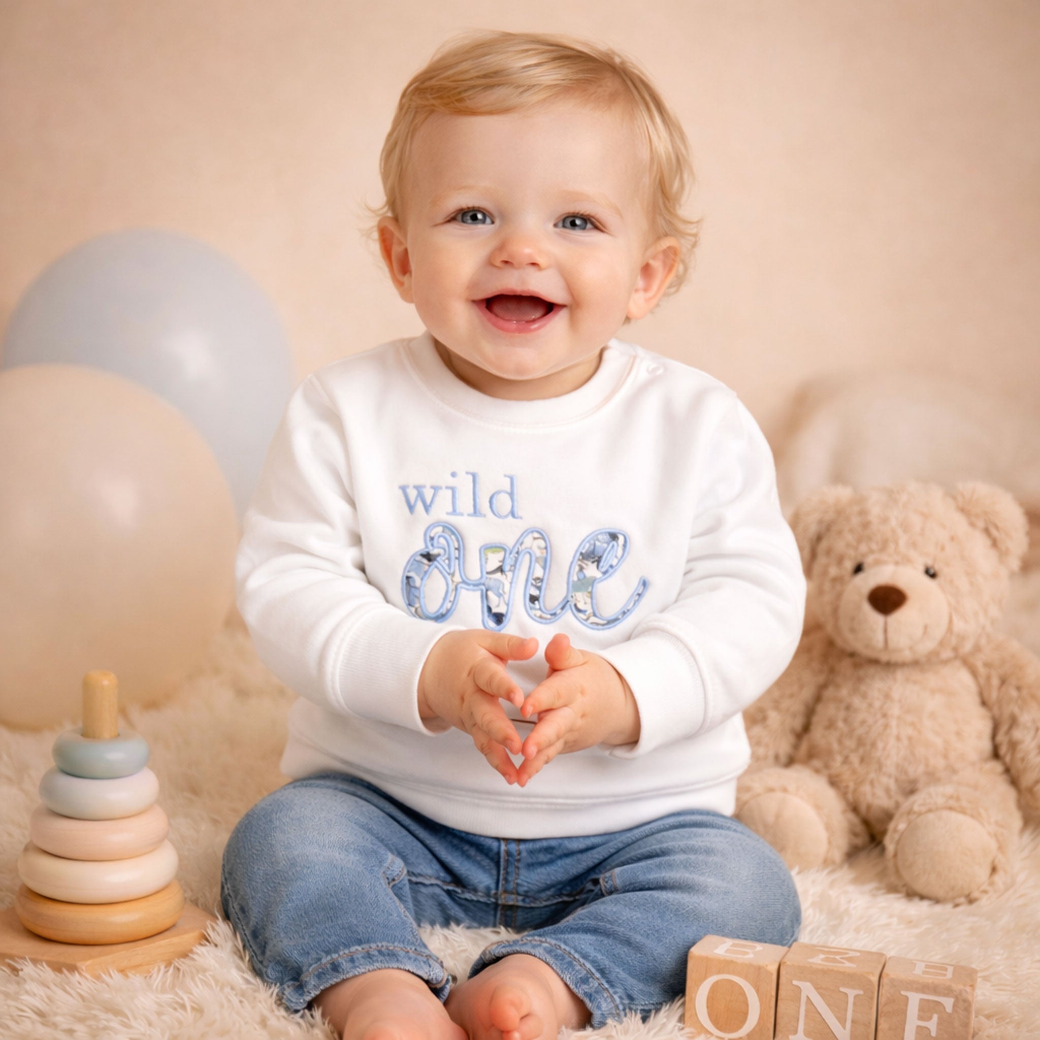 Wild One Liberty Appliqué Birthday Sweatshirt