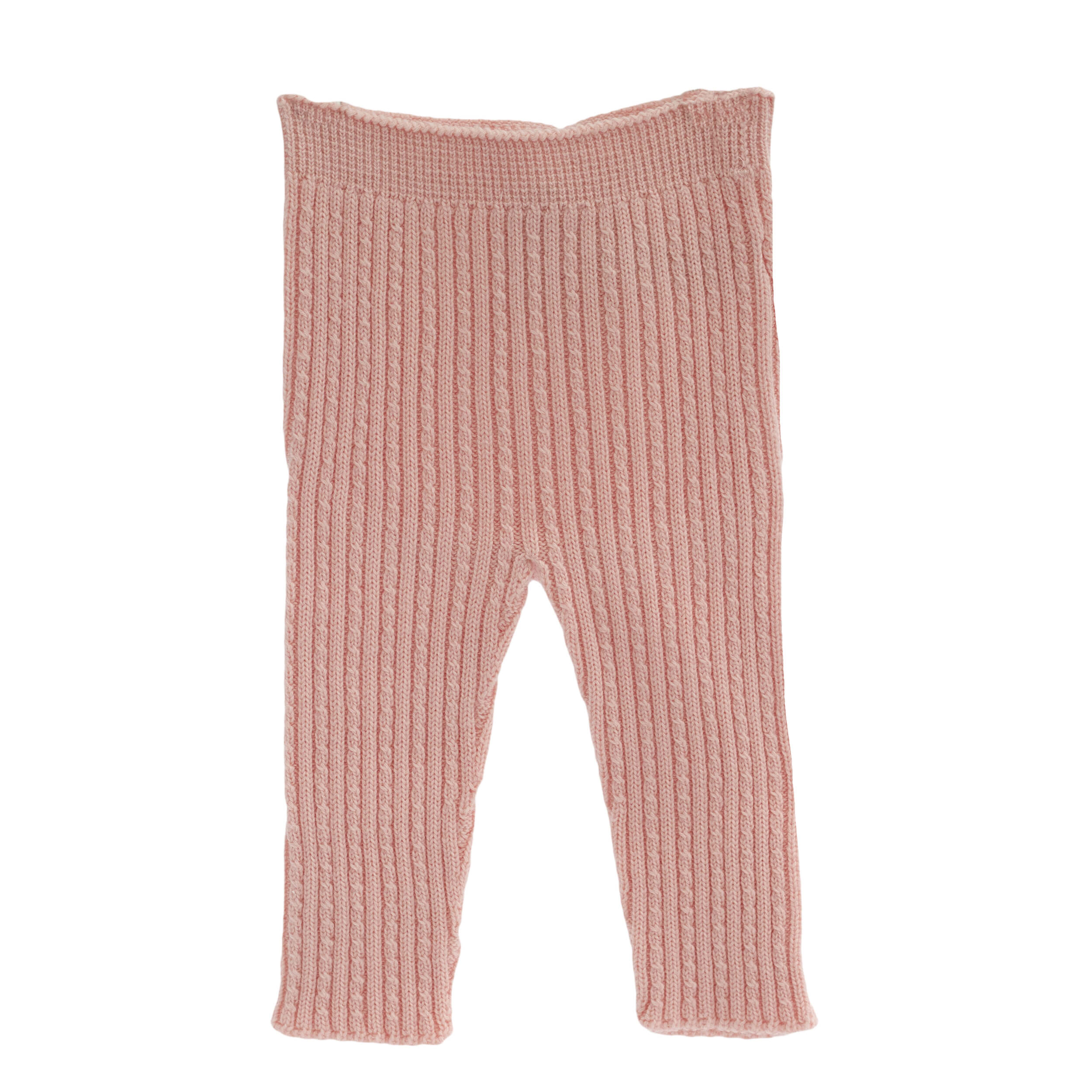 wedoble wool baby leggings pink, made in portugal