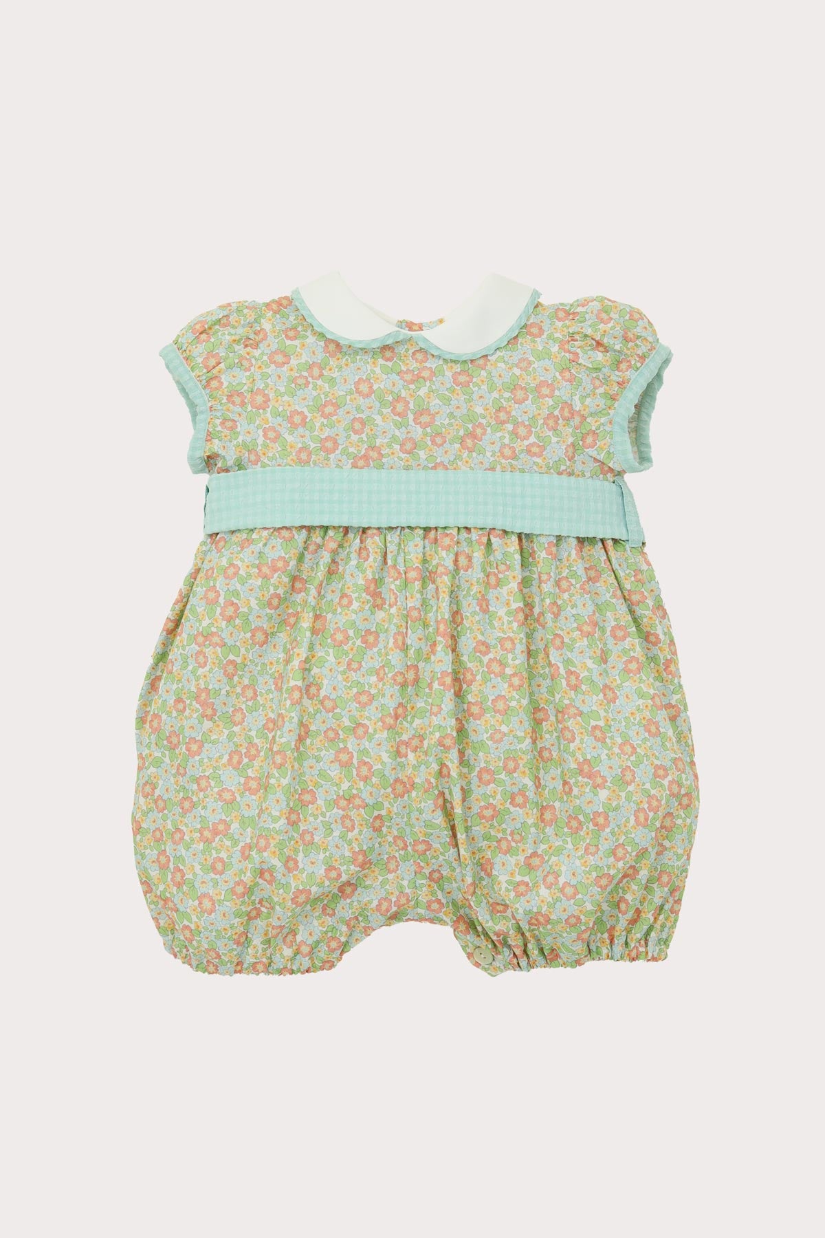 floral classic baby girl romper