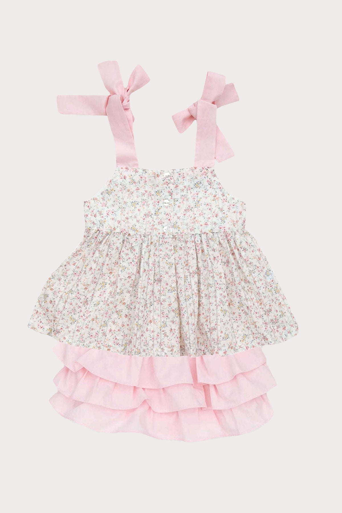 floral plumeti top & bloomer outfit for girls