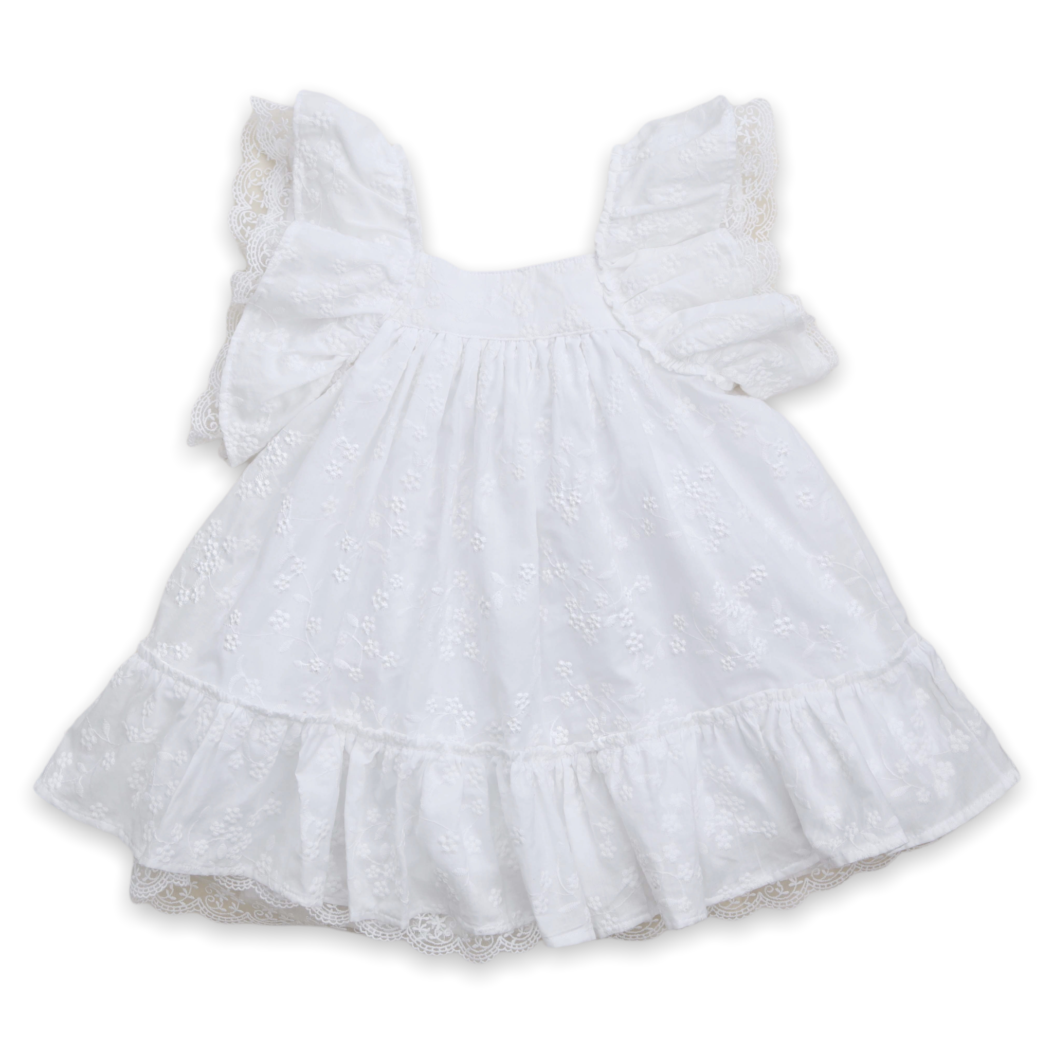 Broderie Anglaise Angel  Dress with Lace (8Y)