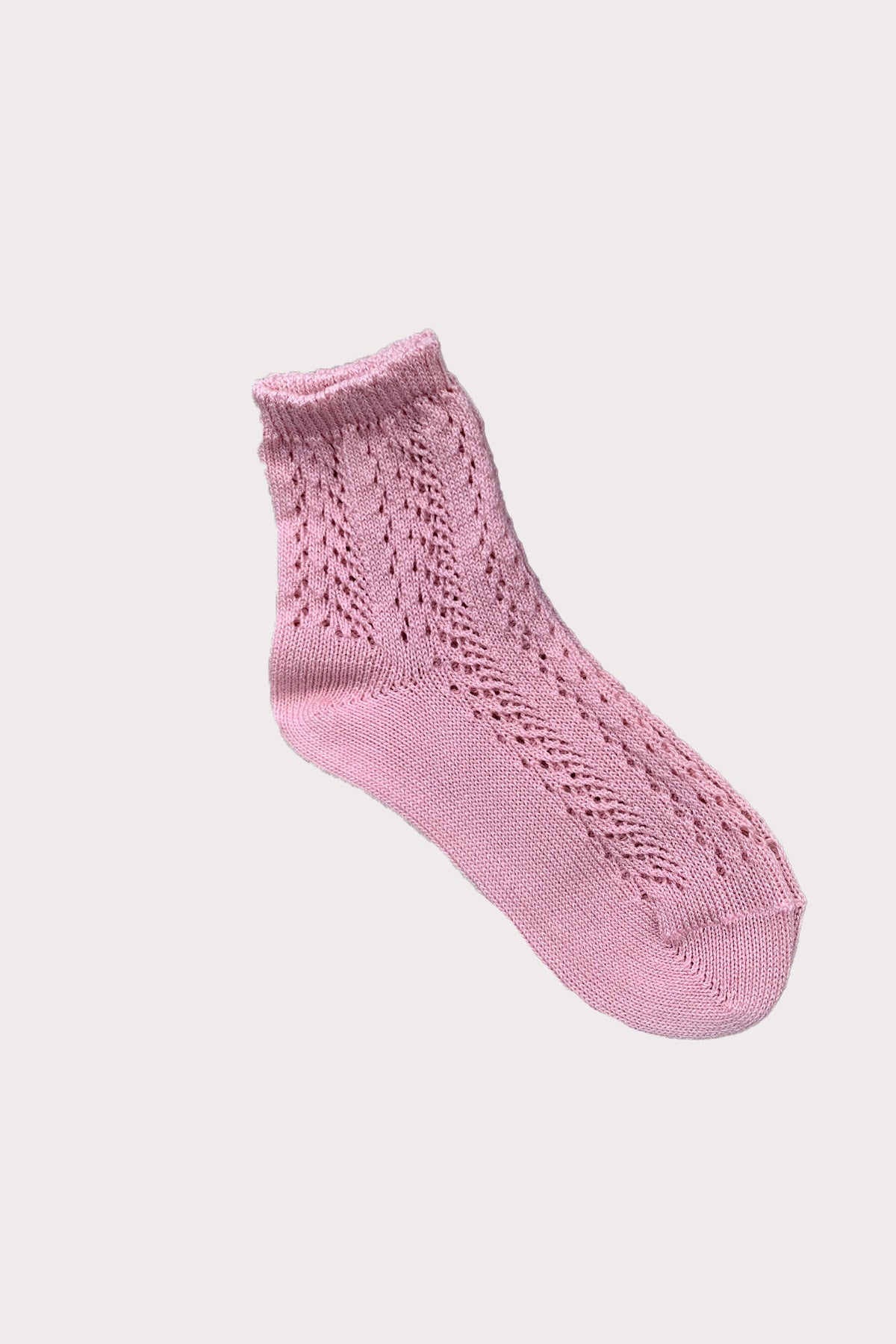 girls openwork socks antique rose