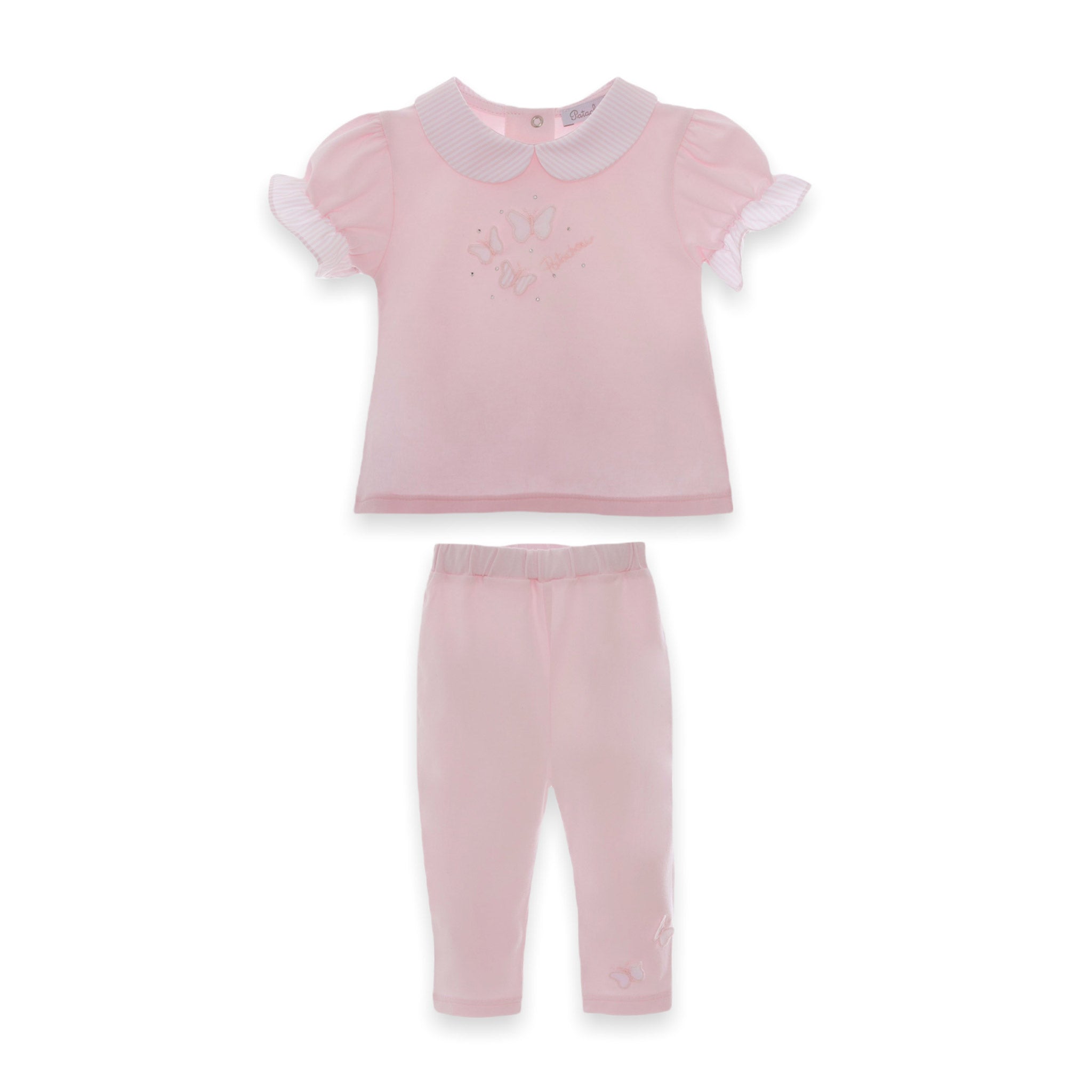 pink baby girl tracksuit by patachou